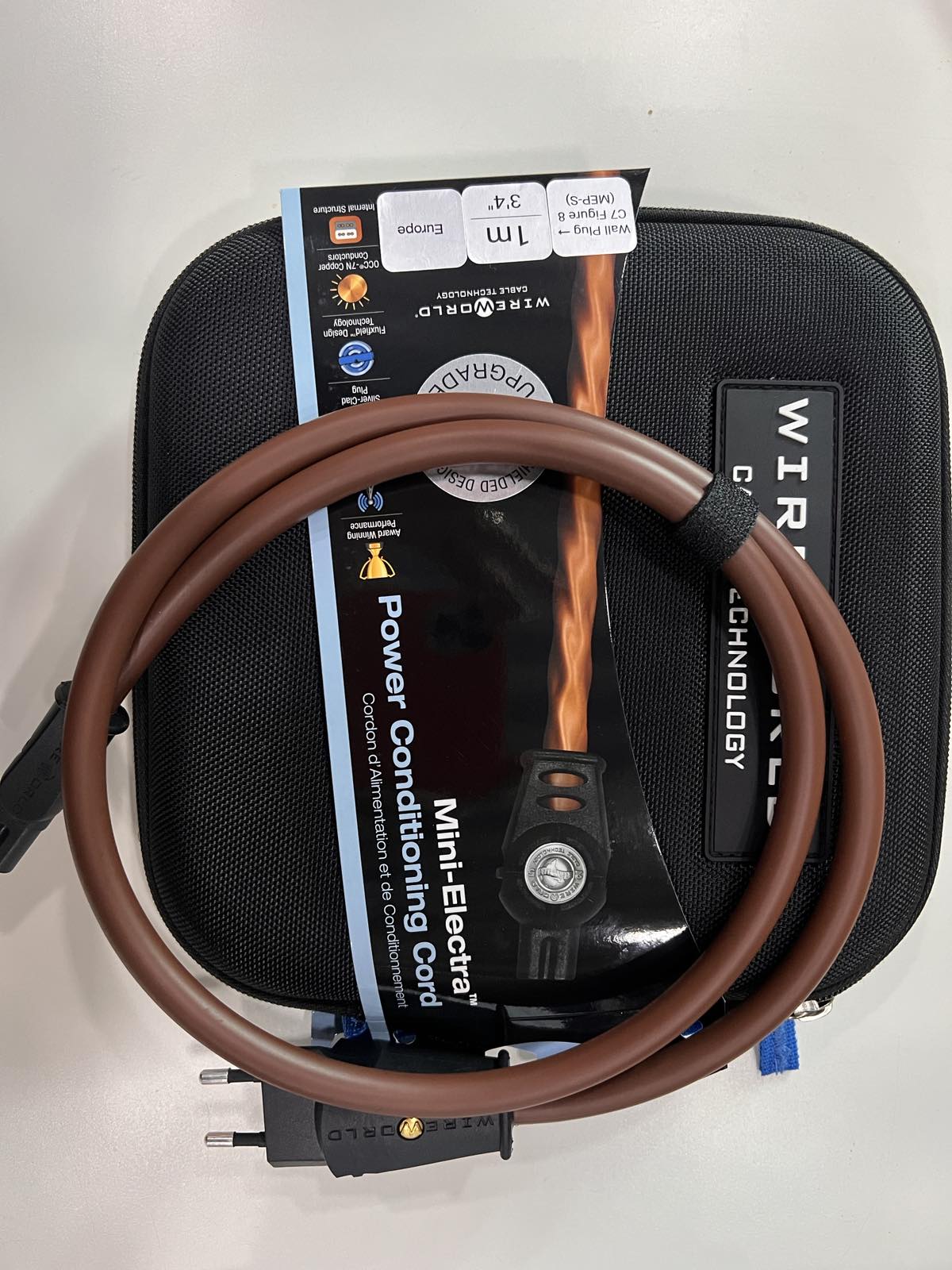 WireWorld Mini Electra shilded  mini power cord 1m