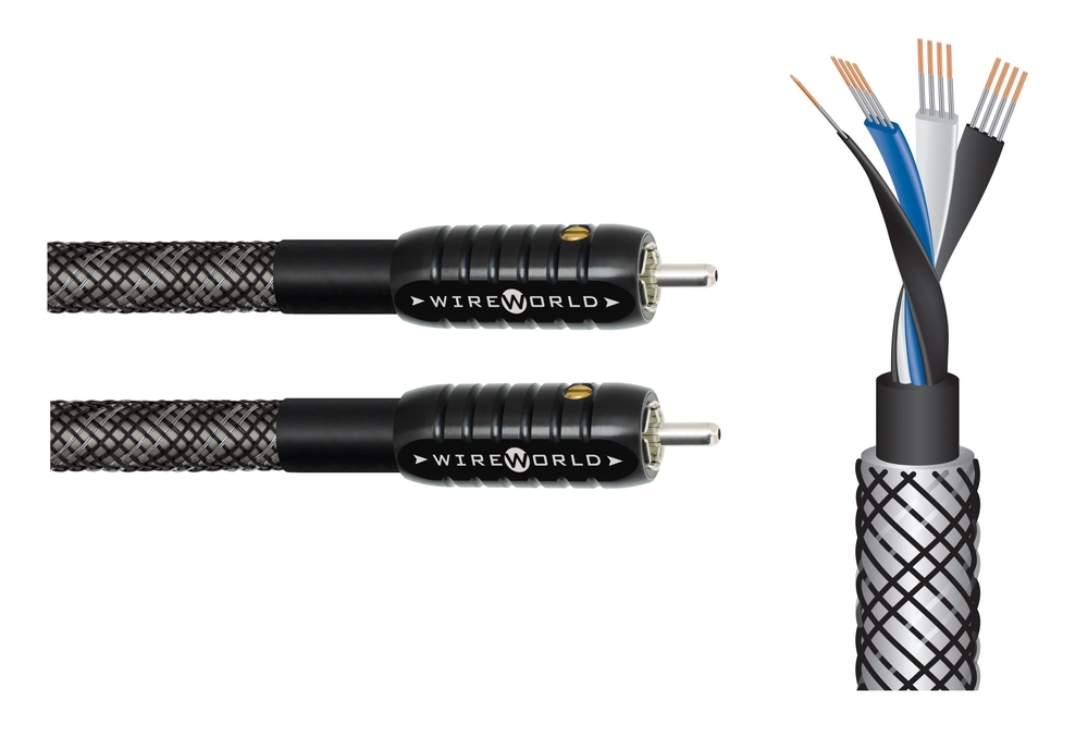 WireWorld Silver Eclipse 8 RCA to RCA, 1m.	